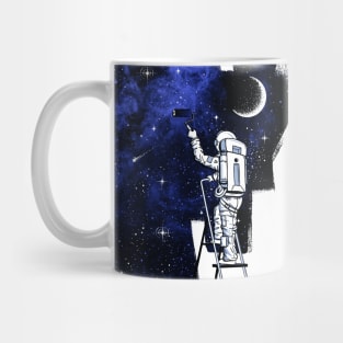 Astronaut Painting Space Mug